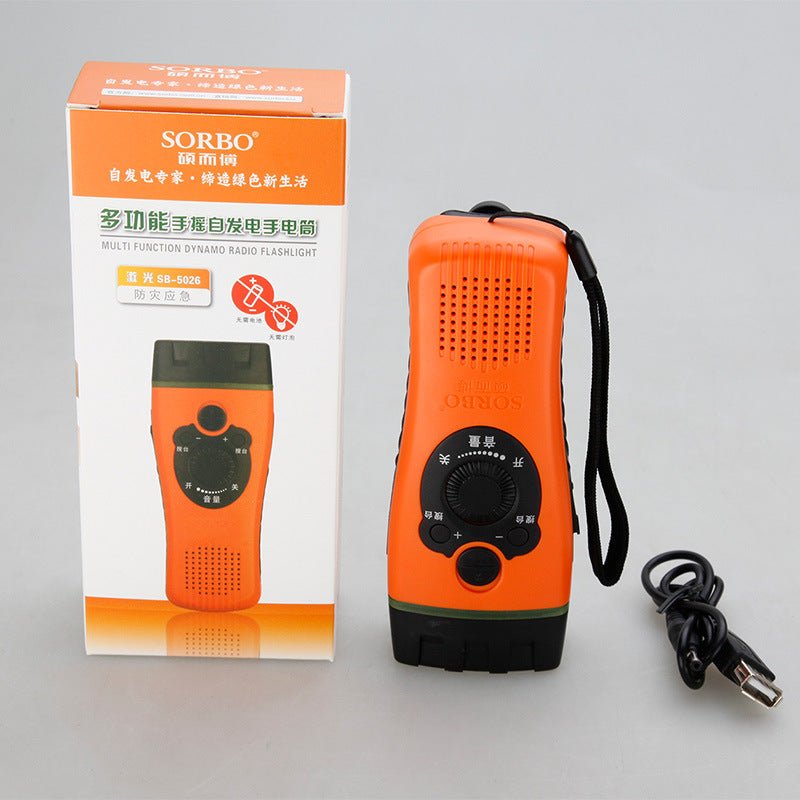 Military Emergency Flashlight Lighting Radio - Survival Essential