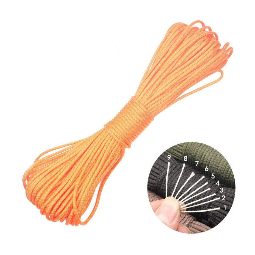 Military-standard multifunctional 9-core outdoor umbrella rope - Survival Essential