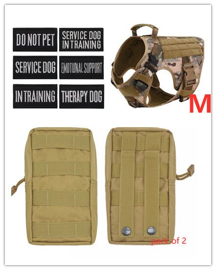 Military Tactical Dog Harness German Shepherd Adjustable Pet Dog Back - Survival Essential