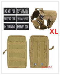 Military Tactical Dog Harness German Shepherd Adjustable Pet Dog Back - Survival Essential