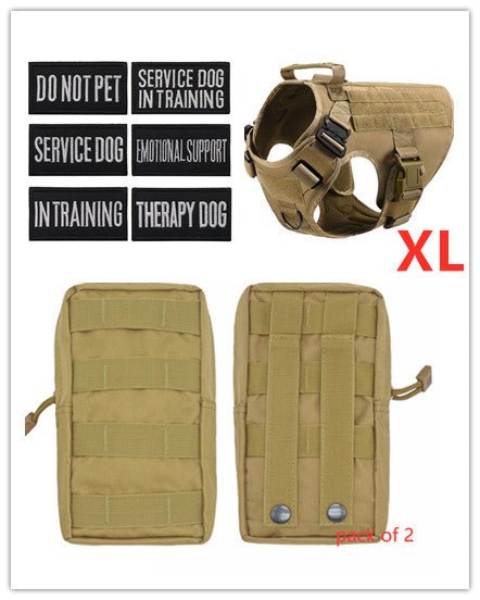Military Tactical Dog Harness German Shepherd Adjustable Pet Dog Back - Survival Essential