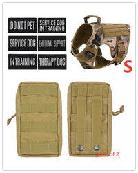 Military Tactical Dog Harness German Shepherd Adjustable Pet Dog Back - Survival Essential
