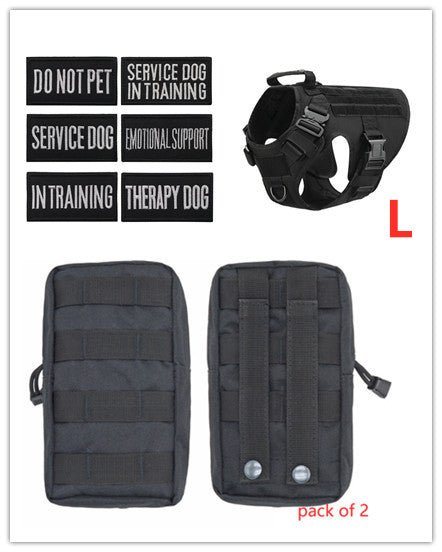 Military Tactical Dog Harness German Shepherd Adjustable Pet Dog Back - Survival Essential