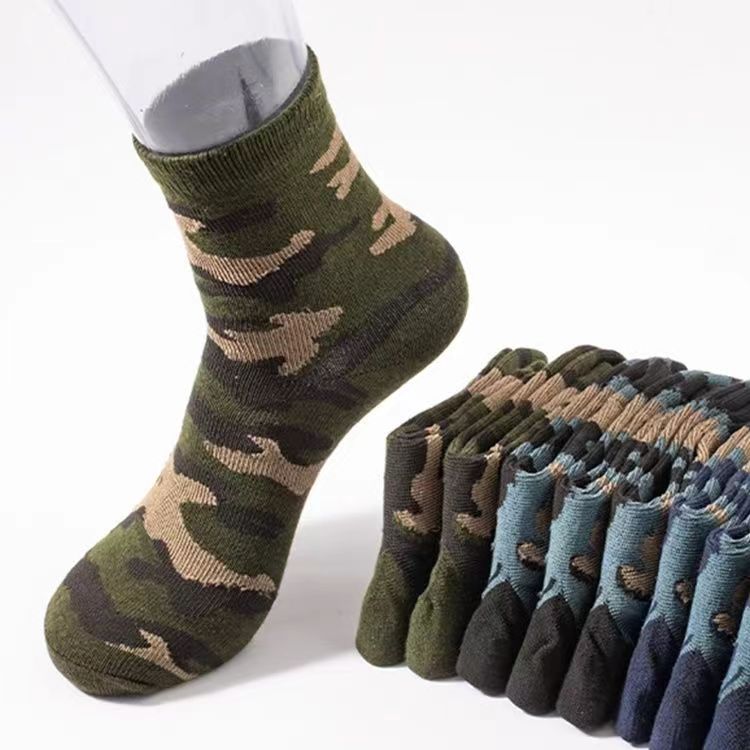 Military Training Polyester Cotton Tube Socks - Survival Essential