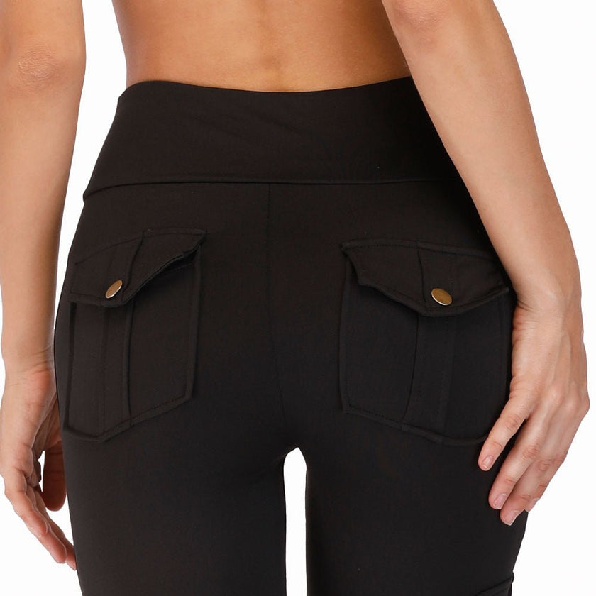 Military wind peach hip yoga pants - Survival Essential