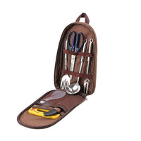 Outdoor Activities Barbecue Cookware Supplies Chopping Board Knife Set - Survival Essential