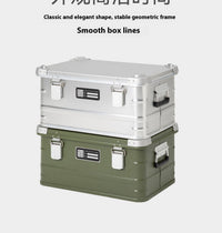 Outdoor Aluminum Alloy Storage Box Camping Metal Portable Vehicle - mounted Wild Camping Equipment - Survival Essential