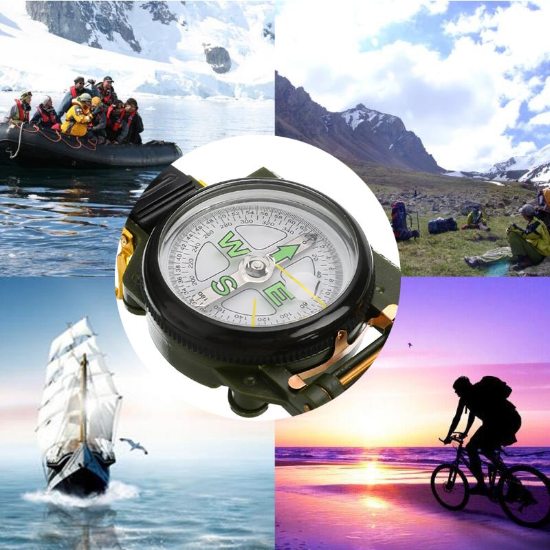 Outdoor Camping Compass, Portable Carabiner For Military Fans - Survival Essential