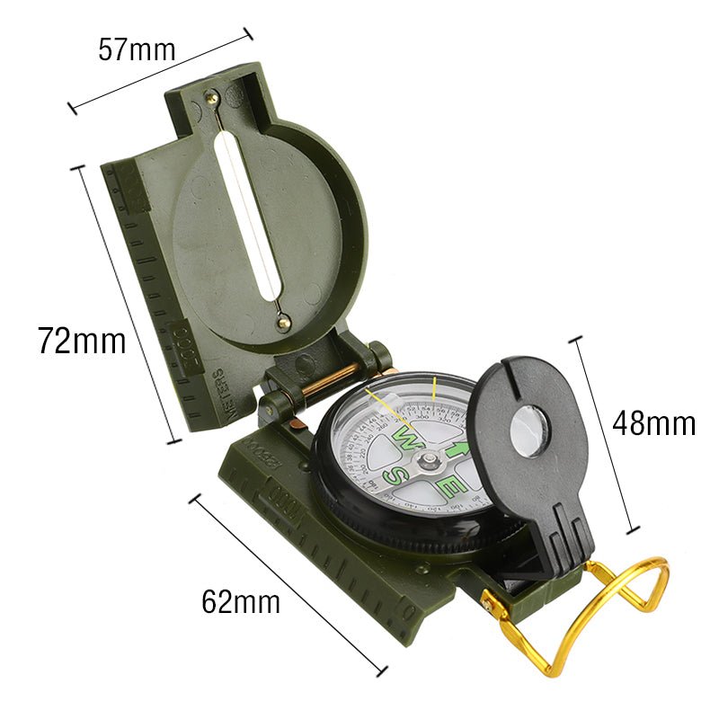 Outdoor Camping Compass, Portable Carabiner For Military Fans - Survival Essential