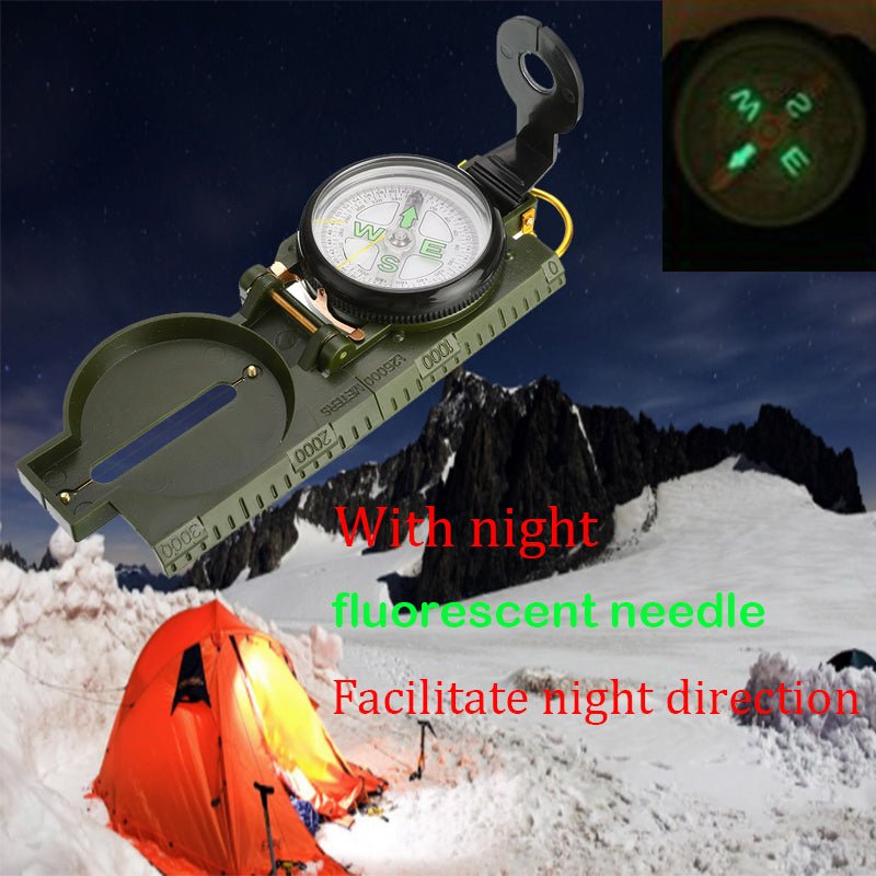 Outdoor Camping Compass, Portable Carabiner For Military Fans - Survival Essential