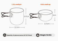 Outdoor Camping Cookware Picnic Portable Pot - Survival Essential