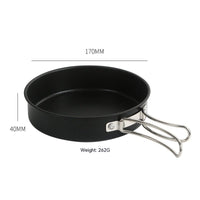 Outdoor Cookware Portable Folding Pan Set - Survival Essential