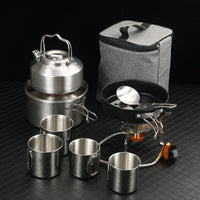 Outdoor Cookware Portable Folding Pan Set - Survival Essential