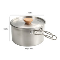 Outdoor Cookware Portable Folding Pan Set - Survival Essential