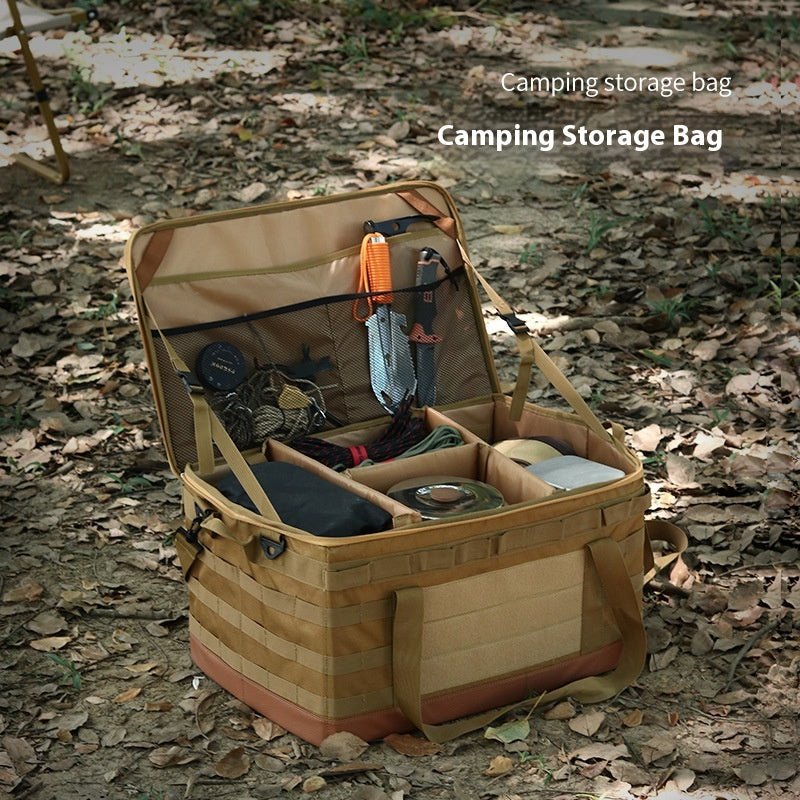 Outdoor Cookware Pot Set Gas Tank Anti-collision Large Capacity Picnic Bag - Survival Essential
