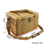 Outdoor Cookware Pot Set Gas Tank Anti-collision Large Capacity Picnic Bag - Survival Essential