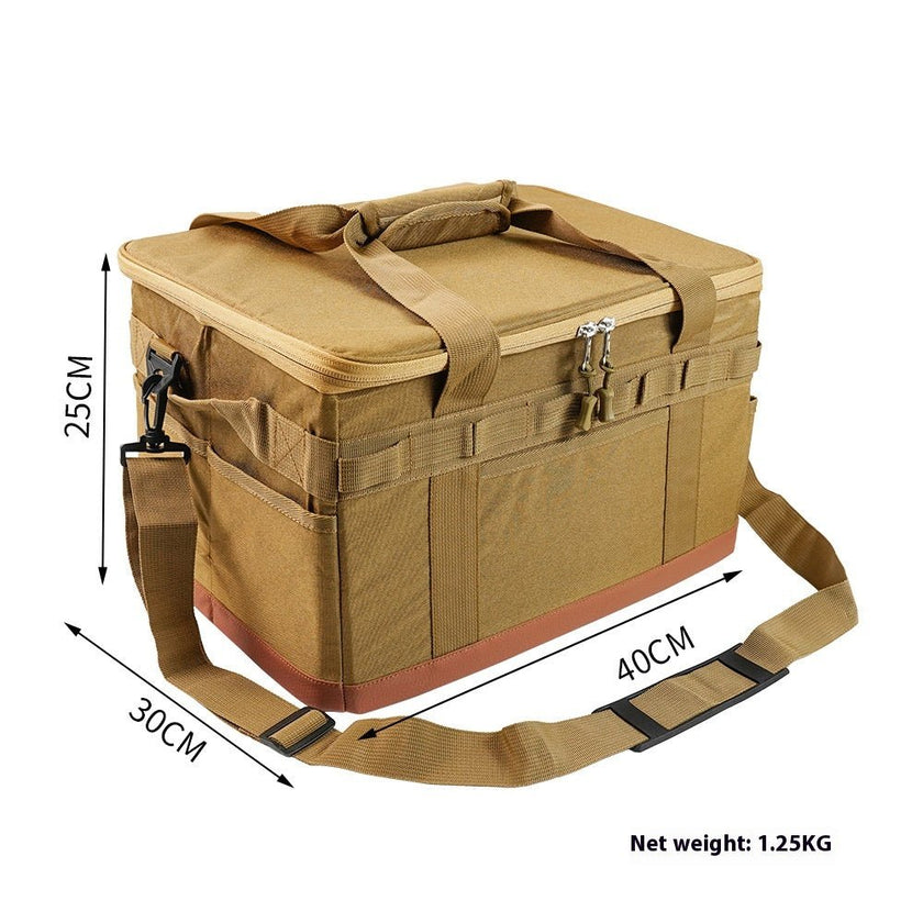 Outdoor Cookware Pot Set Gas Tank Anti-collision Large Capacity Picnic Bag - Survival Essential