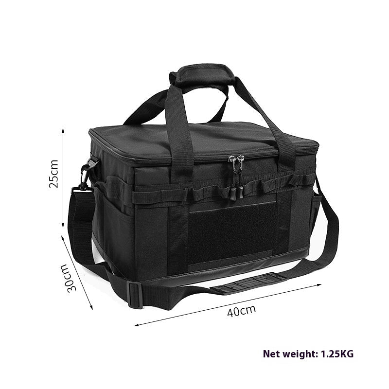 Outdoor Cookware Pot Set Gas Tank Anti-collision Large Capacity Picnic Bag - Survival Essential