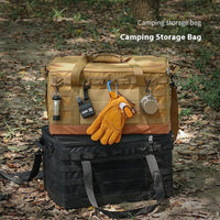 Outdoor Cookware Pot Set Gas Tank Anti-collision Large Capacity Picnic Bag - Survival Essential