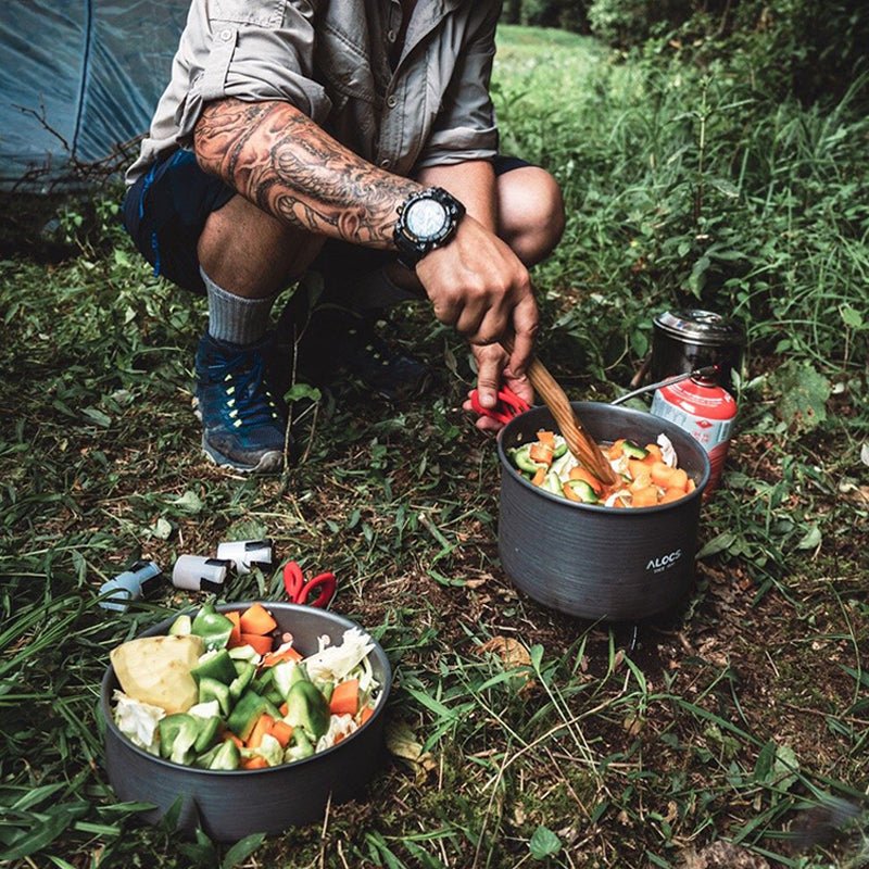 Outdoor Cookware Set Pot Equipment Portable Pot - Survival Essential