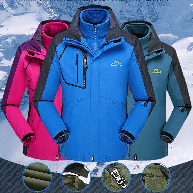 Plush 3 - in - 1 Military Style Jacket Coat - Survival Essential