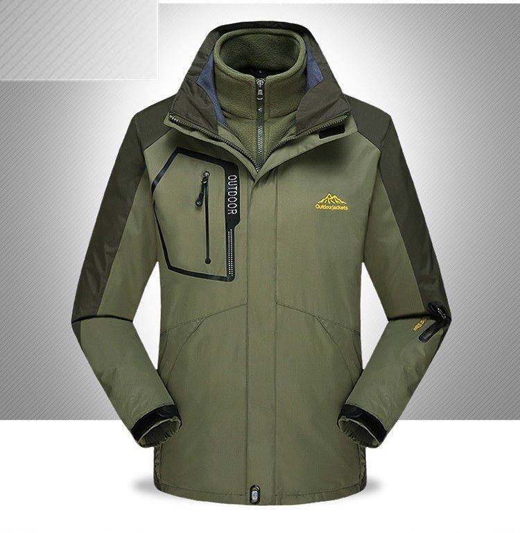 Plush 3 - in - 1 Military Style Jacket Coat - Survival Essential