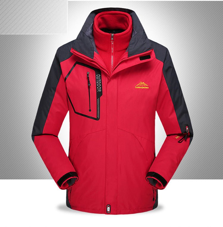 Plush 3 - in - 1 Military Style Jacket Coat - Survival Essential