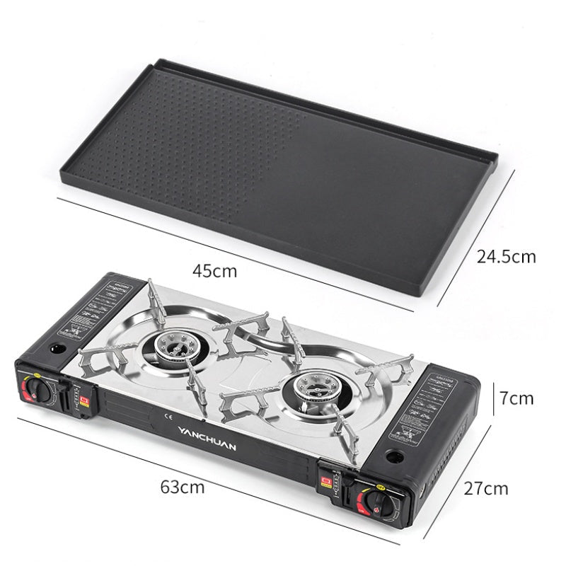 Portable Outdoor Field Double Range Cookware Baking Tray - Survival Essential