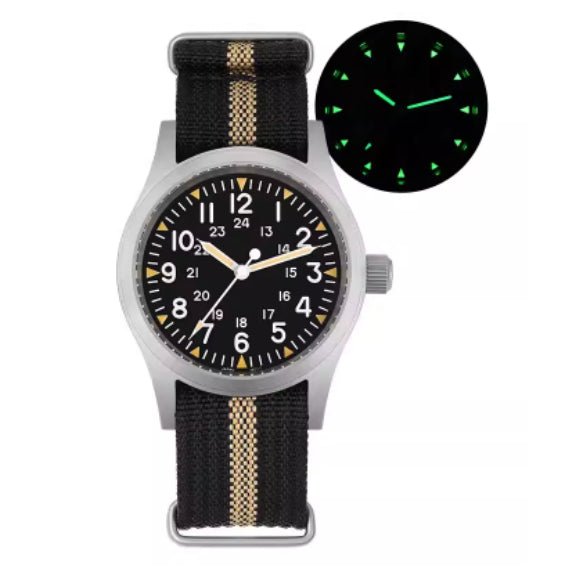 Retro Military Watch With A Quartz Second Hand - Survival Essential