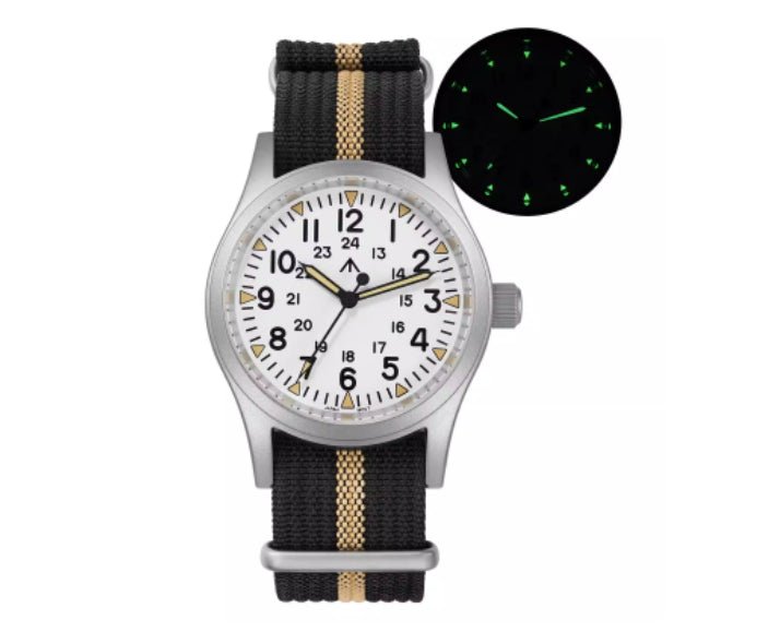 Retro Military Watch With A Quartz Second Hand - Survival Essential