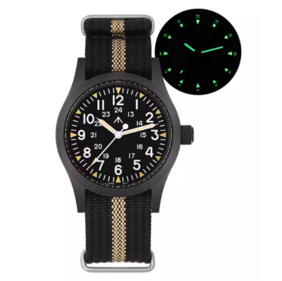 Retro Military Watch With A Quartz Second Hand - Survival Essential