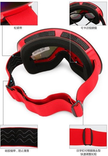 Ski Goggles,Winter Snow Sports Snowboard Goggles with Anti - fog UV Protection for Men Women Youth Snowmobile Skiing Skating mask - Survival Essential