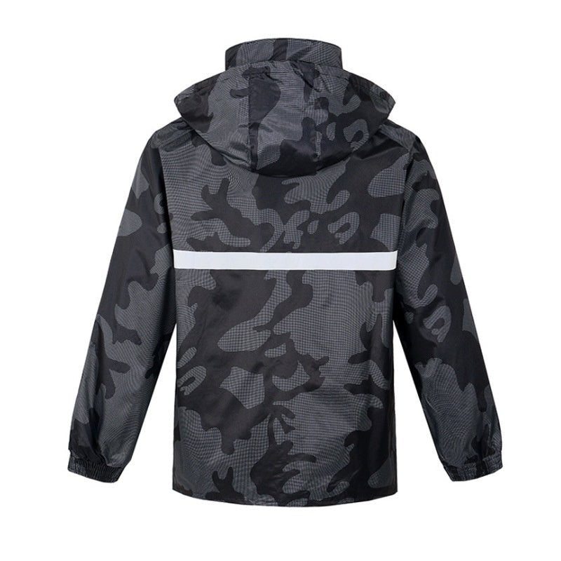 Split Camouflage Raincoat Rain Pants Suit Rainproof - Survival Essential