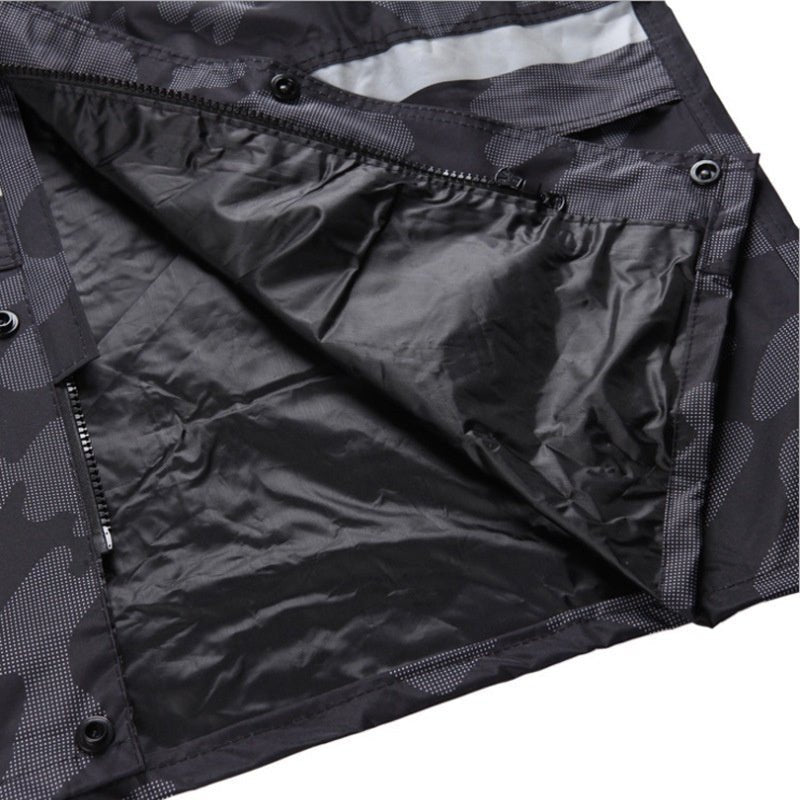 Split Camouflage Raincoat Rain Pants Suit Rainproof - Survival Essential