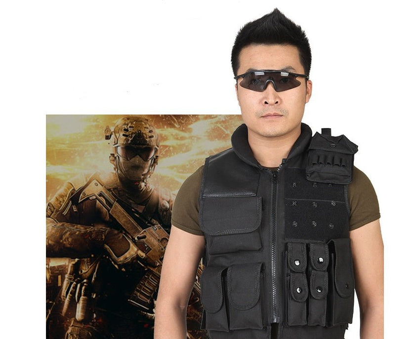 Tactical Vest Black Mens Military Hunting Vest - Survival Essential