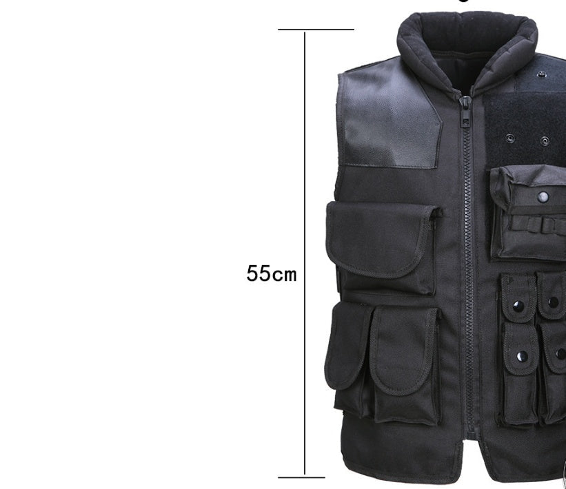Tactical Vest Black Mens Military Hunting Vest - Survival Essential