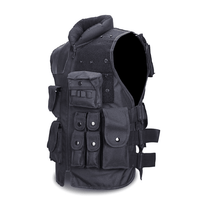 Tactical Vest Black Mens Military Hunting Vest - Survival Essential