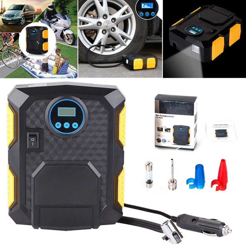 The car has a light tyre pump - Survival Essential