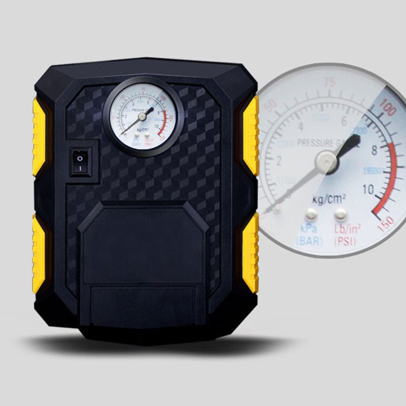 The car has a light tyre pump - Survival Essential