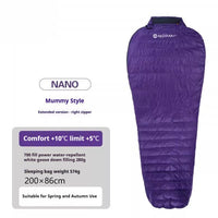 Ultralight Outdoor Camping Mummy Down Sleeping Bag - Survival Essential