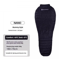 Ultralight Outdoor Camping Mummy Down Sleeping Bag - Survival Essential