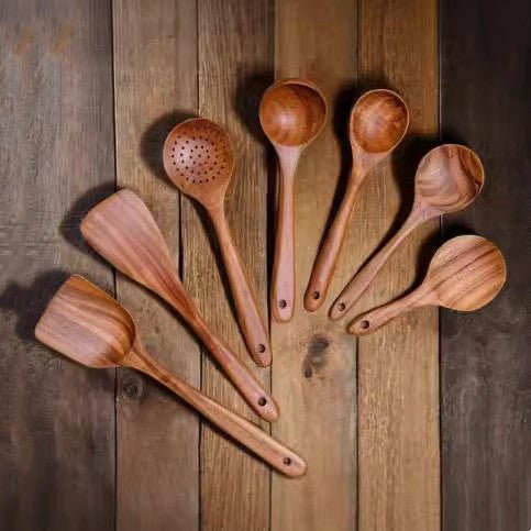 Wooden Spatula Cookware Kitchenware Set - Survival Essential