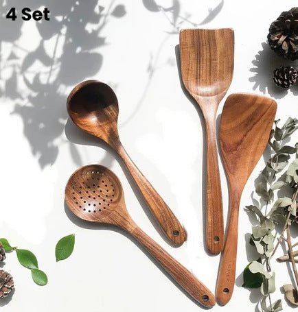 Wooden Spatula Cookware Kitchenware Set - Survival Essential