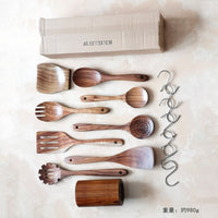Wooden Spatula Cookware Kitchenware Set - Survival Essential