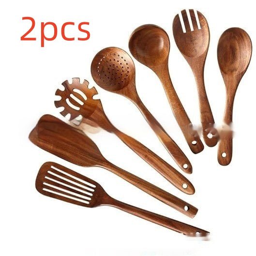 Wooden Spatula Cookware Kitchenware Set - Survival Essential