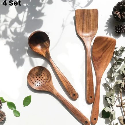 Wooden Spatula Cookware Kitchenware Set - Survival Essential