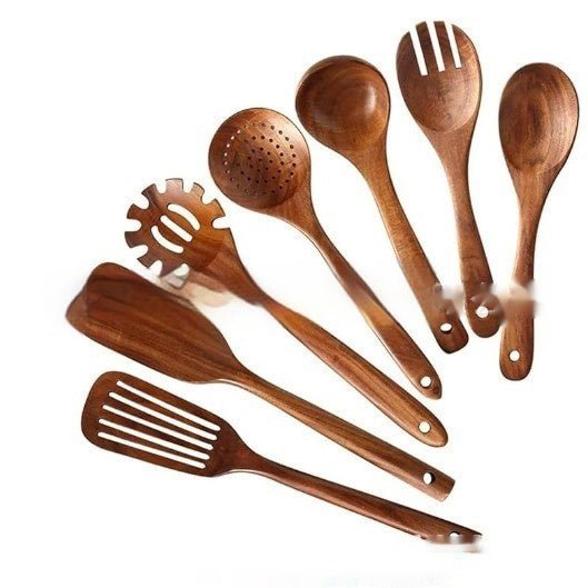 Wooden Spatula Cookware Kitchenware Set - Survival Essential