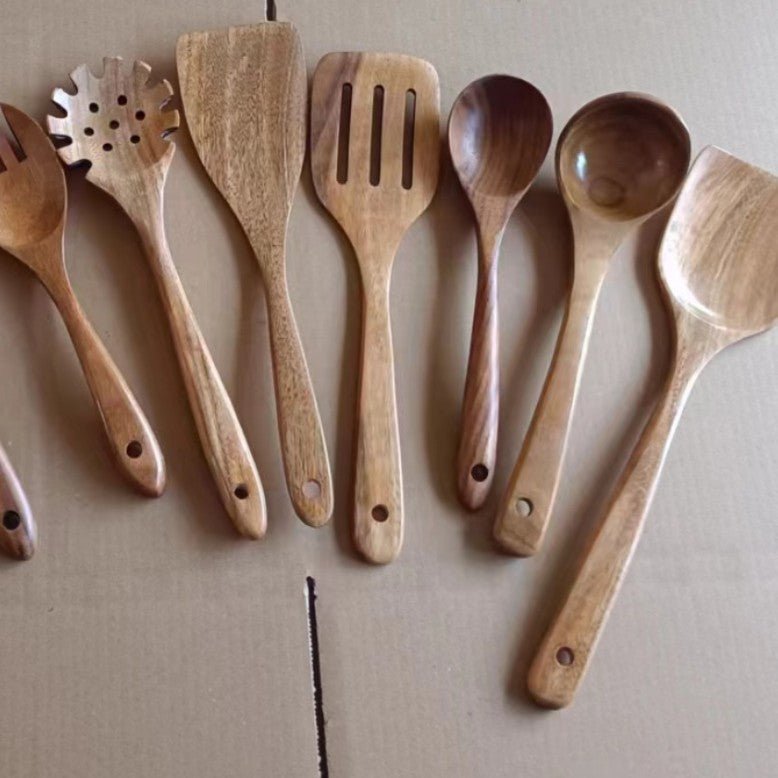 Wooden Spatula Cookware Kitchenware Set - Survival Essential