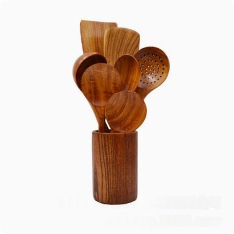 Wooden Spatula Cookware Kitchenware Set - Survival Essential